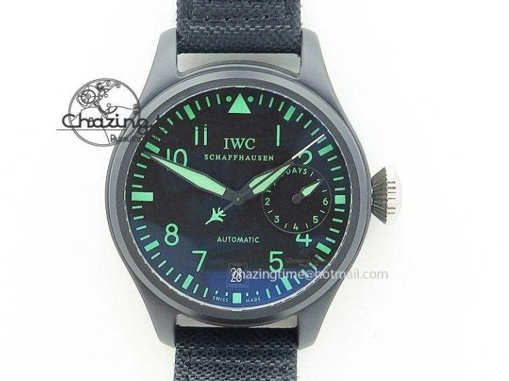 MIROTIME 0323 Pilot Chrono SS AZF 1:1 Best Edition Blue Dial on Brown Leather Strap A TimelessDesign 7060